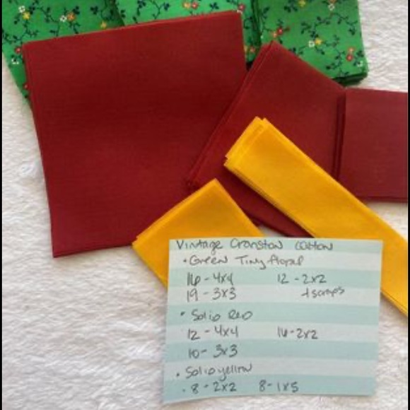 Vintage Cranston Floral Pre-Cut Quilting Lot - Picture 6 of 7